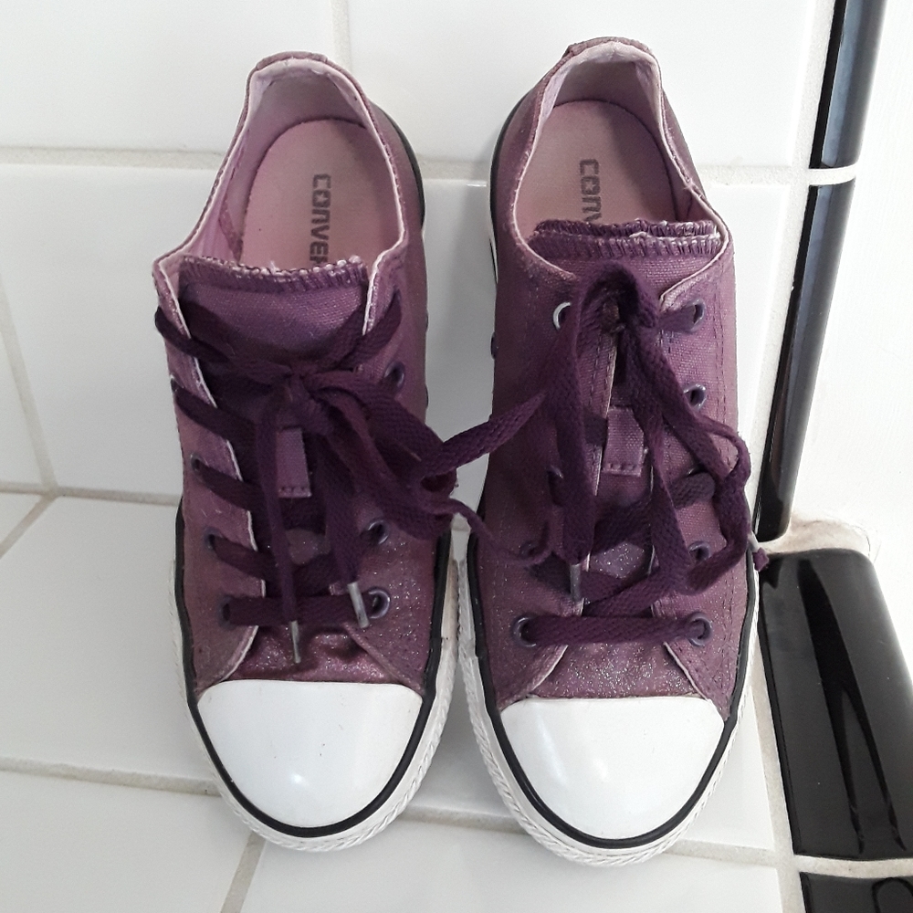 Converse All Star Purple Sneakers - Picture 2 of 10